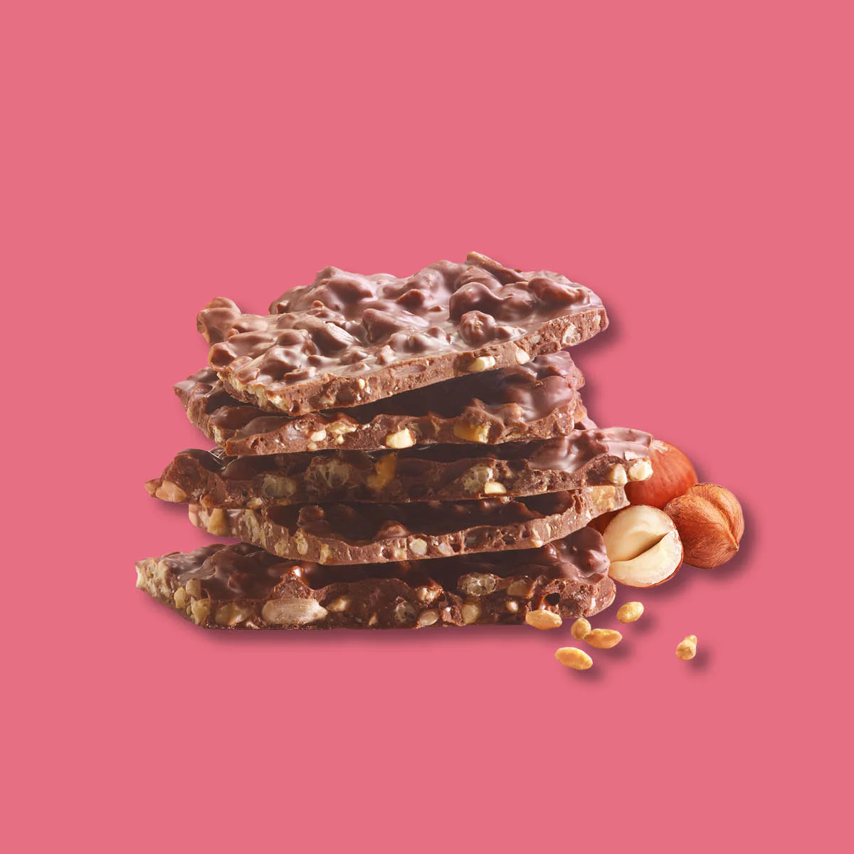 NO MYLK'N - Organic 40% Chocolaty Bark Hazelnuts & Crispy Rice - Image 3
