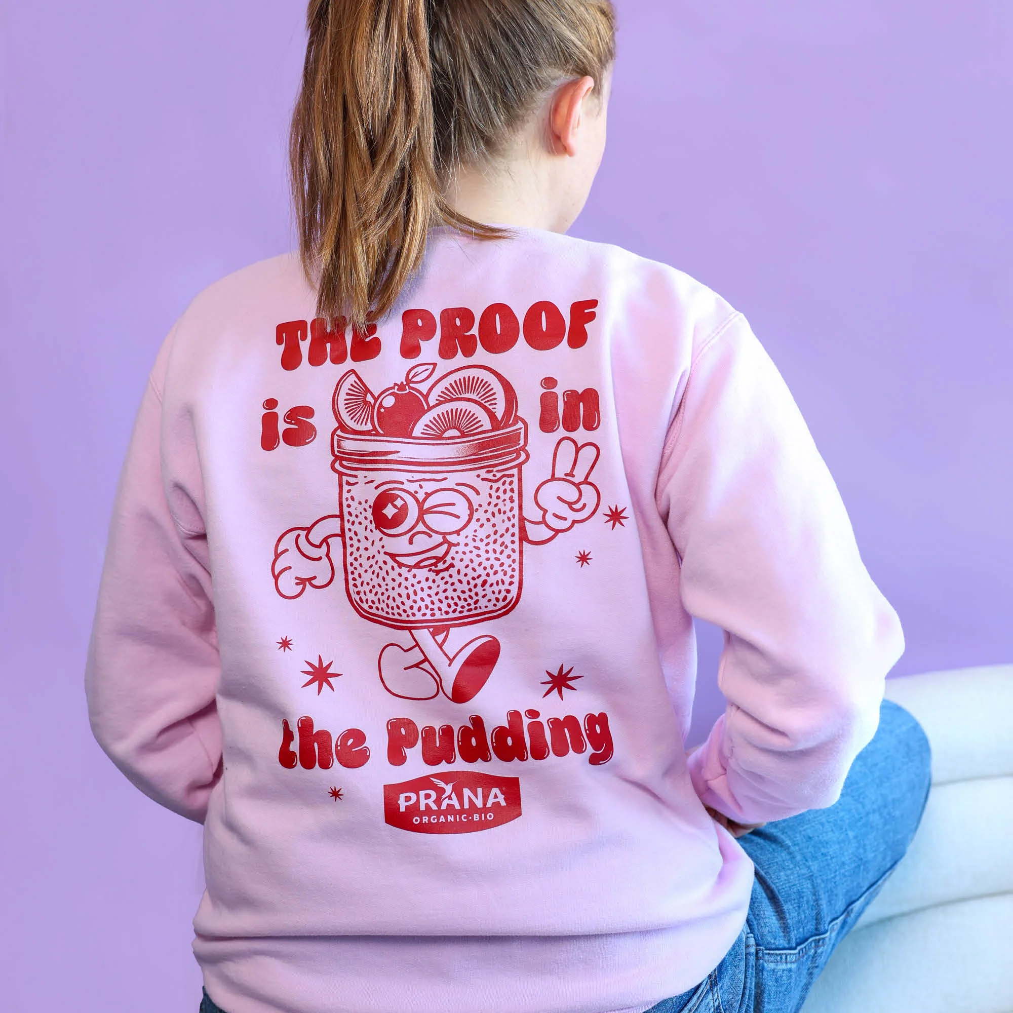 Pink Crew Neck Sweater β Overnight Chia - Image 4